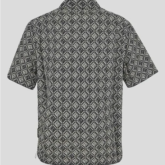 Marine Serre Zephyr Diamond-pattern Moon shirt sz Large - Picture 2 of 7